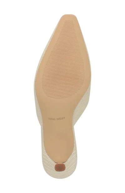 Nine West Camenla Mule In Neutral