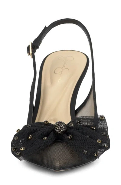 Jessica Simpson Lavilra Slingback Pointed Toe Pump In Black