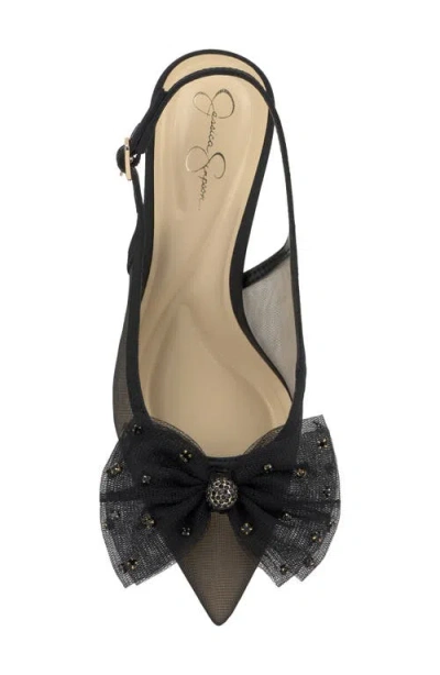 Jessica Simpson Lavilra Slingback Pointed Toe Pump In Black