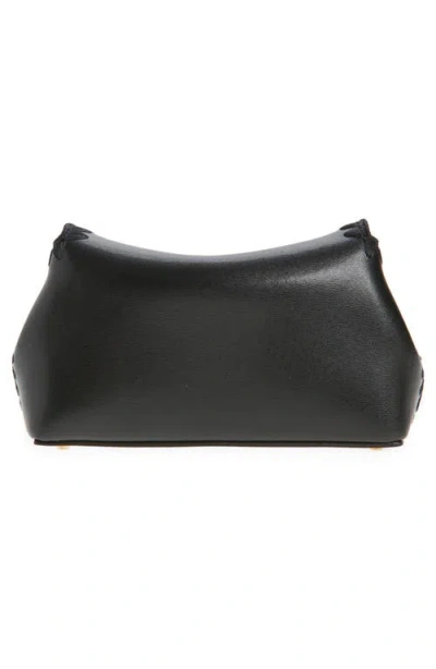 Totême T-lock Mini Embroidered Textured-leather Clutch In Multi