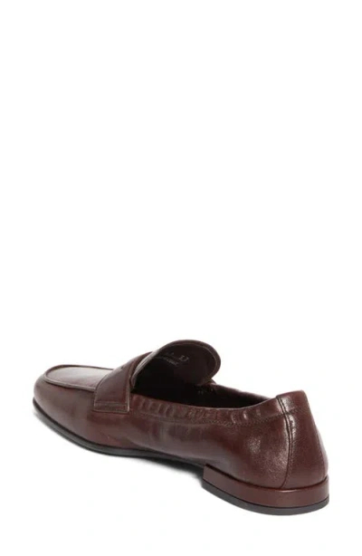 Prada Soft Penny Loafer In Brown