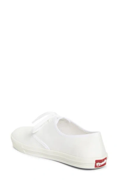 Prada Canvas Low Top Sneaker In White
