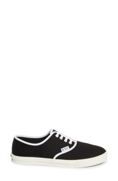 Prada Canvas Low Top Sneaker In Black