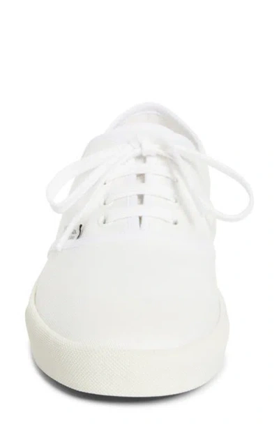 Prada Canvas Low Top Sneaker In White