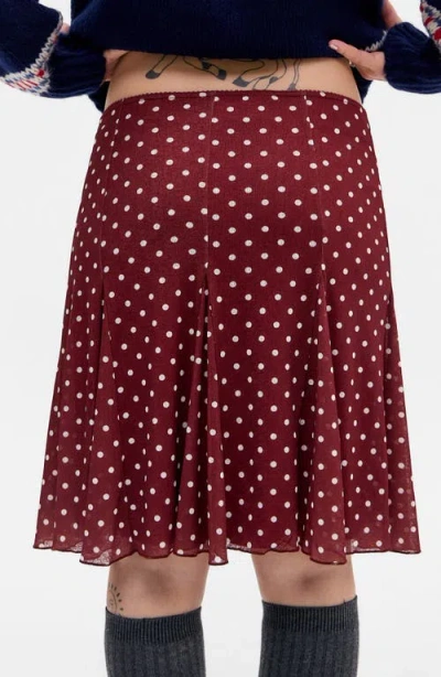 Bdg Urban Outfitters Joni Polka Dot Skirt In Multi