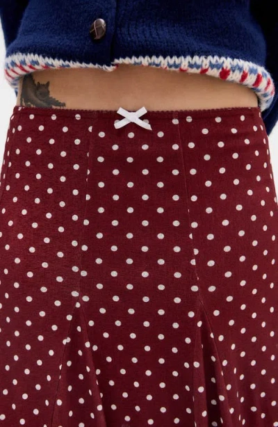 Bdg Urban Outfitters Joni Polka Dot Skirt In Multi
