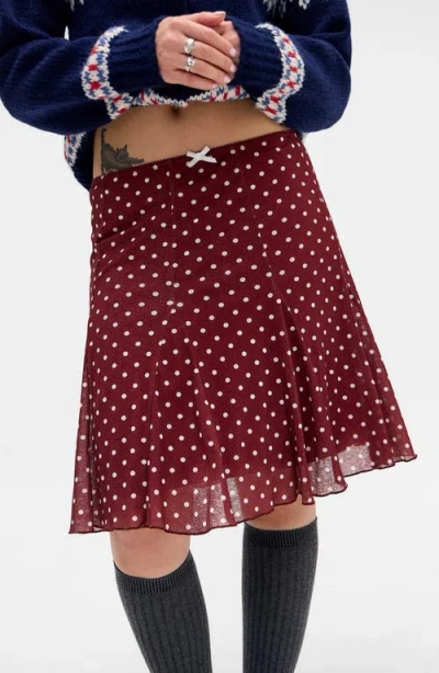 Bdg Urban Outfitters Joni Polka Dot Skirt In Multi