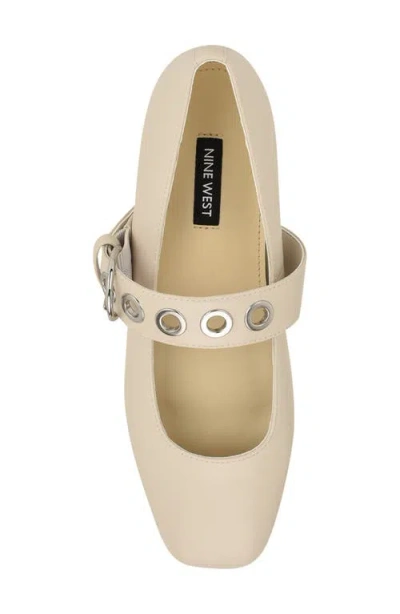 Nine West Kebba Mary Jane Flat In Neutral