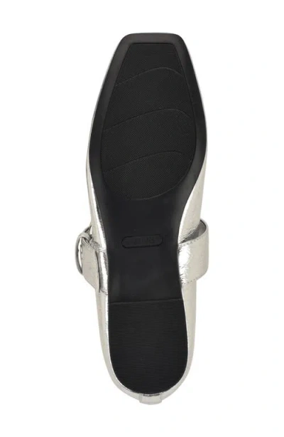 Nine West Kebba Mary Jane Flat In Silver