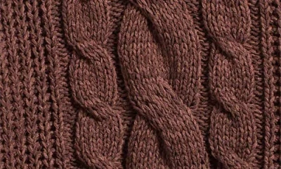 Pacsun Dylan Cable Knit Zip-up Hooded Sweater In Brown