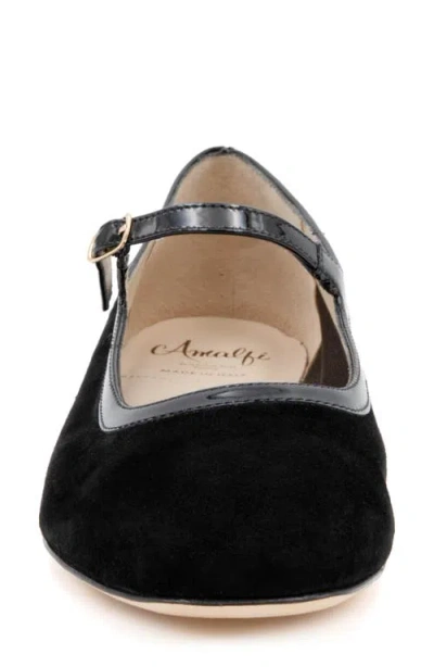 Amalfi By Rangoni Galba Mary Jane Flat In Black