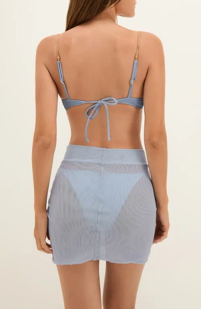 Vix Paula Hermanny Karen Cover-up Miniskirt In Blue