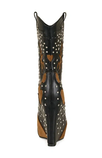Azalea Wang Callia Platform Western Boot In Multi