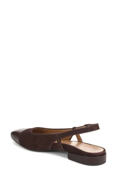 Vionic Petaluma Slingback Flat In Burgundy
