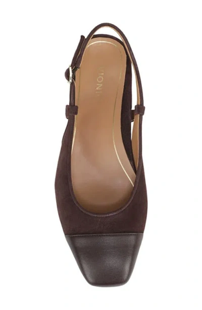 Vionic Petaluma Slingback Flat In Burgundy