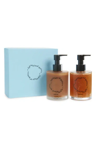 Fountain Of Waters Cactus Hotel Scrub Care 2-piece Gift Set In Brown