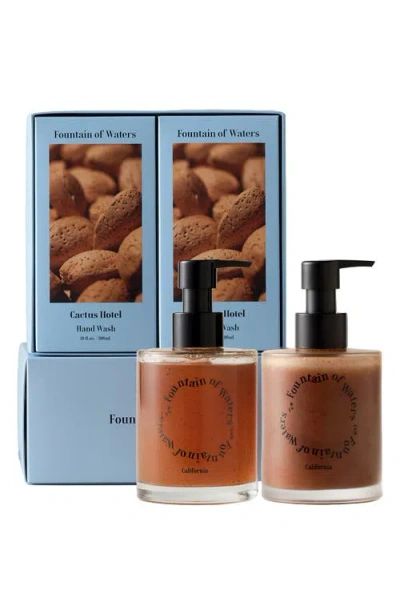 Fountain Of Waters Cactus Hotel Scrub Care 2-piece Gift Set In Brown