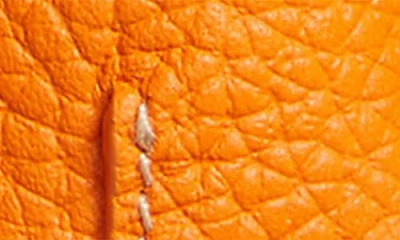 Polo Ralph Lauren Pebble Leather Polo Bear Charm In Orange