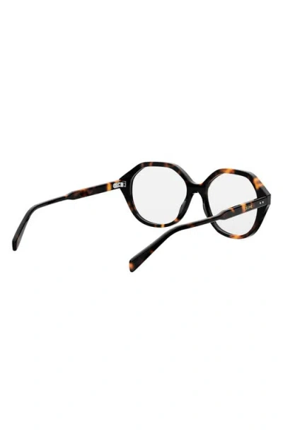Celine 54mm Geometric Eyeglasses In Black