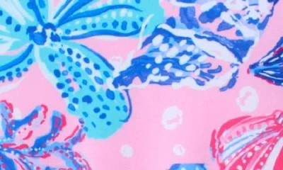 Seafolly Coral Sea Ruffle Long Sleeve One-piece Swimsuit In Multi