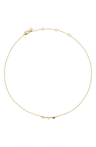 Kate Spade New York I Love You Pendant Necklace In Gold