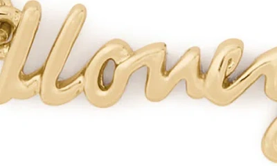 Kate Spade New York I Love You Pendant Necklace In Gold