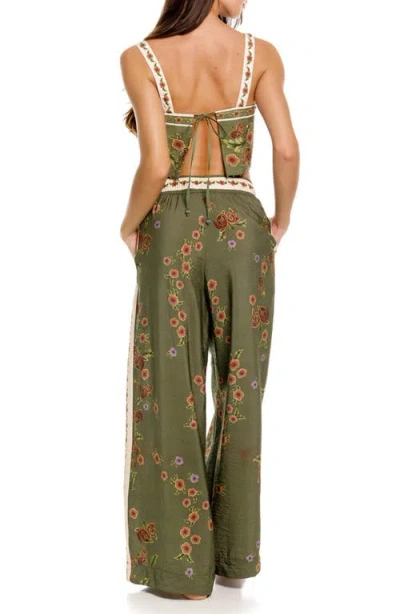 Agua Bendita Janis Drawstring Wide-leg Pants In Multi
