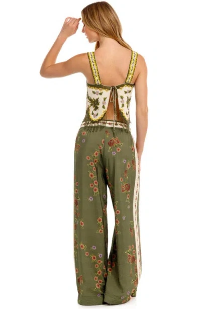 Agua Bendita Janis Drawstring Wide-leg Pants In Multi