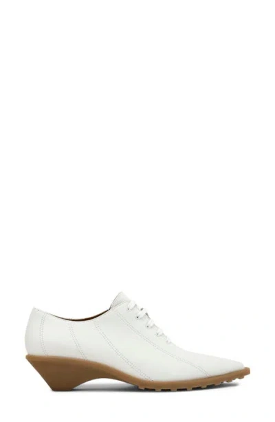 Camper Anita Pointed Toe Lace-up Sneaker In White