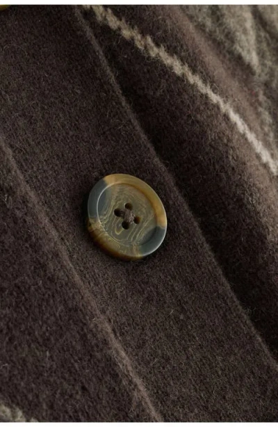 Next Argyle Wool Cardigan In Multi