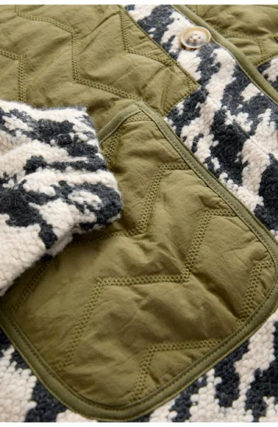 Next Mixed Media Jacket In Multi