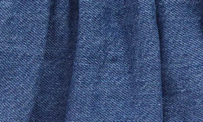 Mini Boden Kids' Embroidered Chambray Skirt In Blue