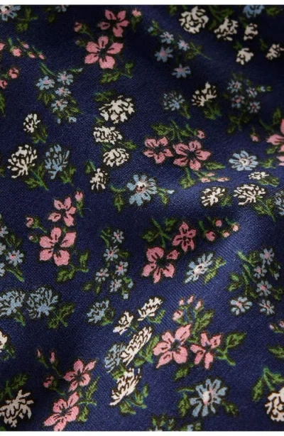 Mini Boden Kids' Print Hoodie In Blue