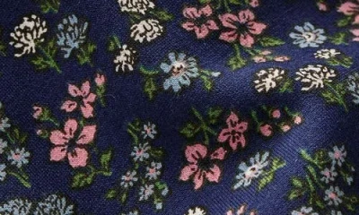 Mini Boden Kids' Print Hoodie In Blue