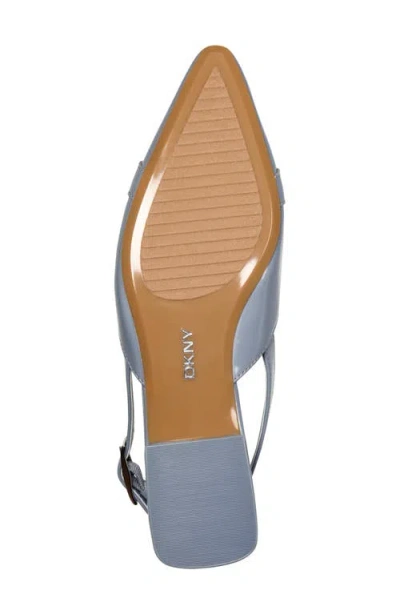Dkny Cosetta Slingback Pointed Toe Flat In Blue