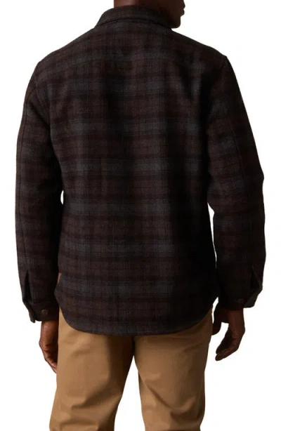 The Normal Brand Brightside Flannel Lined Workwear Jacket In Brown