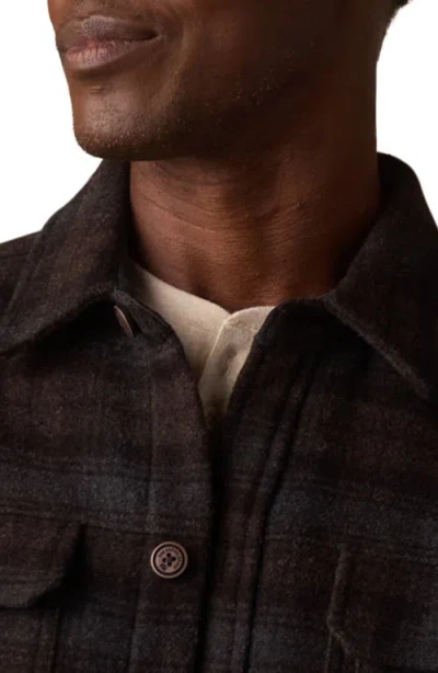 The Normal Brand Brightside Flannel Lined Workwear Jacket In Brown