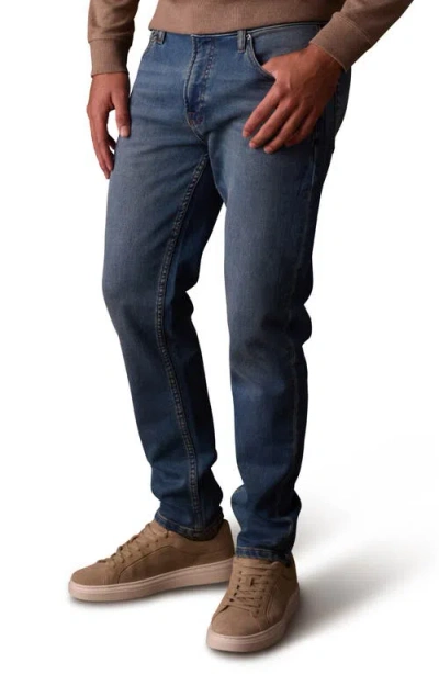 The Normal Brand Comfort Terry Five-pocket Jeans In Blue