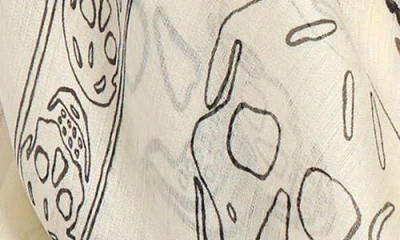 Alexander Mcqueen Mcqueen Hand Painted Skull Silk Chiffon Square Scarf In Neutral