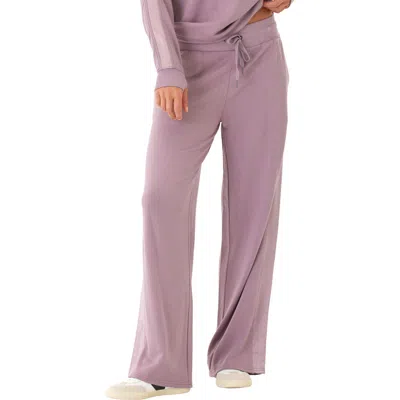 Threads 4 Thought Diane Fleece Wide Leg Sweatpants In Purple