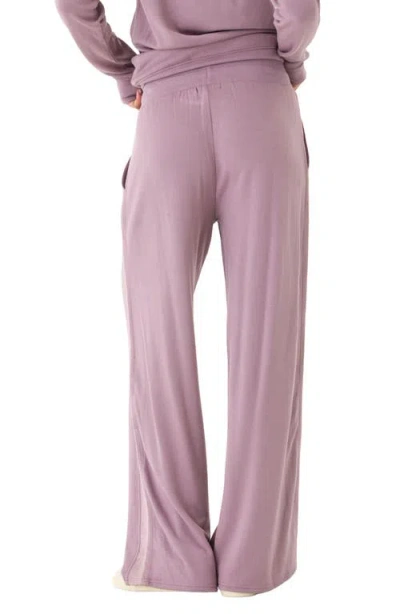 Threads 4 Thought Diane Fleece Wide Leg Sweatpants In Purple