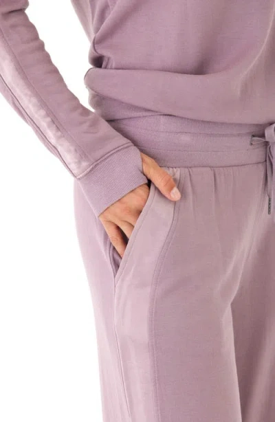 Threads 4 Thought Diane Fleece Wide Leg Sweatpants In Purple