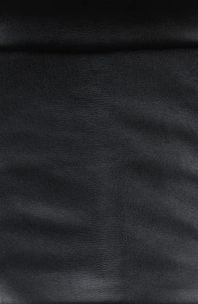 House Of Cb Catalina Faux Leather Vest In Black