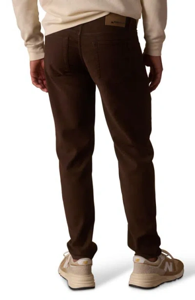 The Normal Brand Comfort Terry Five-pocket Tailored Fit Pants In Brown