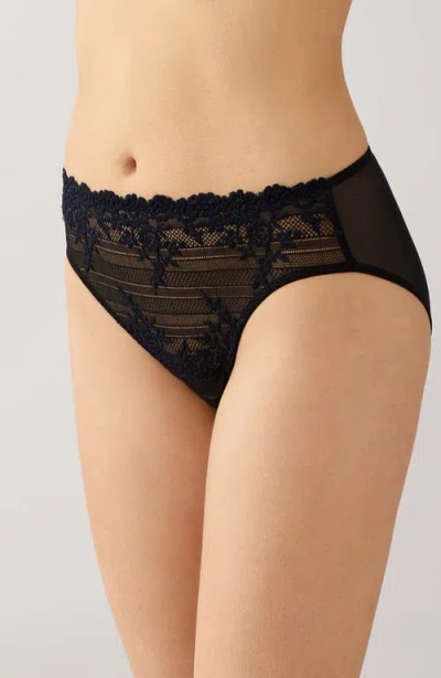 Wacoal Embrace Lace High-cut Briefs In Black