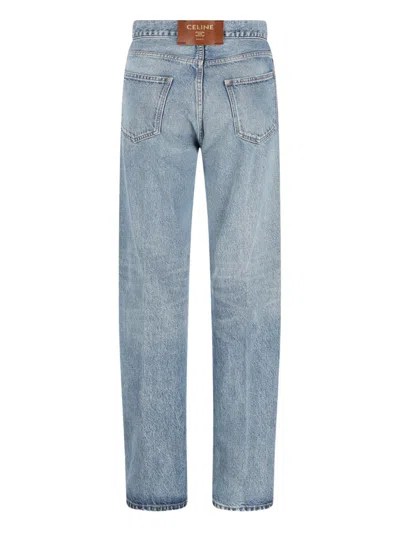 Celine Women Boyfriend Fit Denim Jeans In Blue