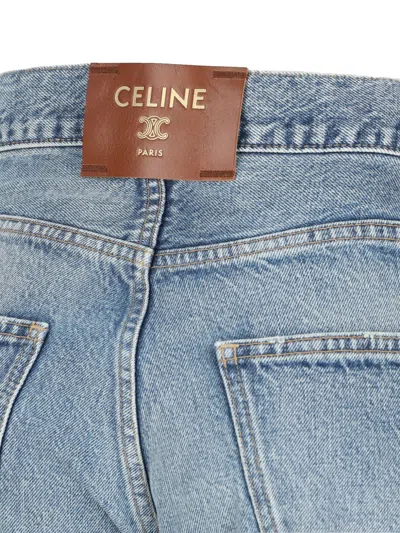 Celine Women Boyfriend Fit Denim Jeans In Blue