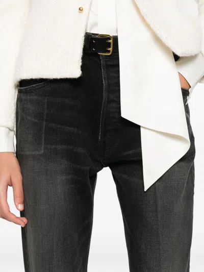 Celine Women Boyfriend Fit Denim Jeans In Black