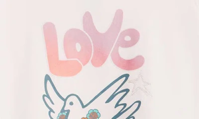 Vic Garcia World Sweet Bird Graphic Cotton Pullover Hoodie In White