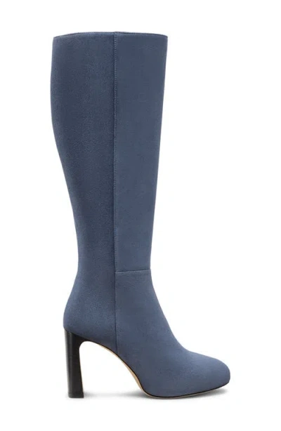 Stuart Weitzman Babette Platform Zip Boot In Blue